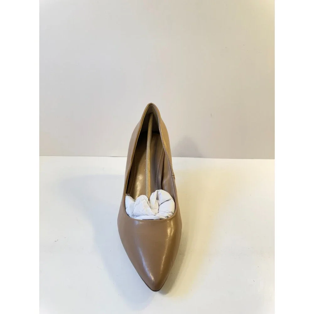 Kelly & Katie Womens Heels Patent Leather Beige US 7.5